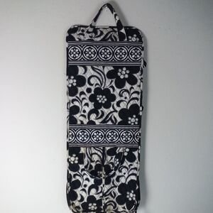 Vera Bradley Hanging Organizer Cosmetic Bag Night And Day Print Preppy Travel